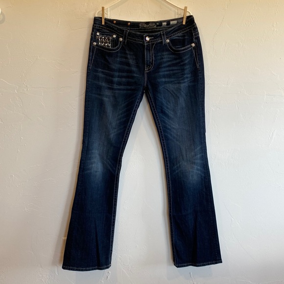 Denim - Miss Me Jeans signature-rise boot cut 32x35
